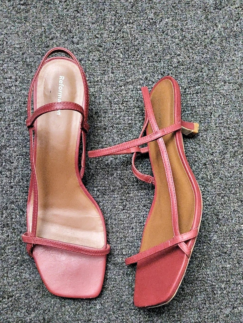 Reformation Serenity Bare Sandal Strappy Heeled Sandals